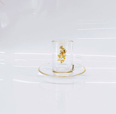 kopen Hoge Kwaliteit 75MM Hoge Glazen Theekop Set Voor Thee en Koffie Drinkgerei online vervaardiging