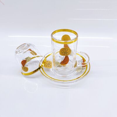 kopen 36PCS Luxe Glazen Theekopjes Set Pakket bevat 12 Glazen Kopjes & 12 Schoteltjes & 12 Cawa Kopjes Perfect Glaswerk voor het Serveren van Warme en Koude Dranken in Restaurants online vervaardiging