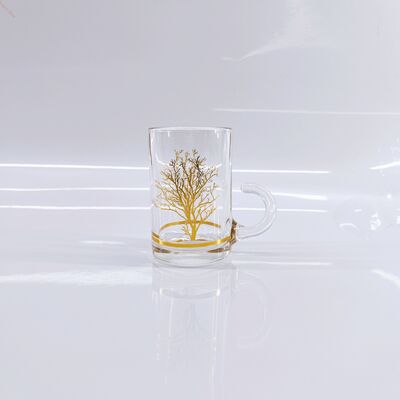 comprar Conjunto de 6 vasos de cristal sin plomo de 90 ml de capacidad y 75 mm de altura. Fabricación en línea