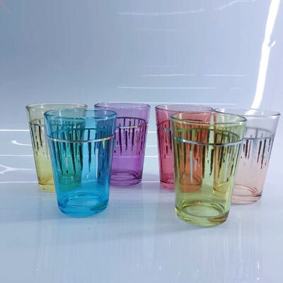 kaufen Charmante 6PCS-Sets mit traditionellen arabischen Tee-Tassen in runder Form Online-Herstellung