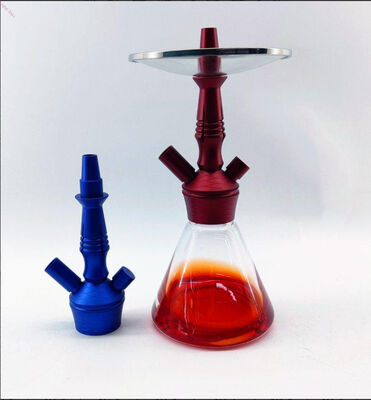 ซื้อ ทําด้วยมือ ใส Hookah สีแก้ว Nargile ปรับแต่งได้ สไตล์สําหรับการสูบบุหรี่ การผลิตออนไลน์