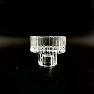 comprare Portacandele in vetro di design geometrico con caratteristica staccabile - Set di 6 per l'arredamento domestico moderno fabbricazione online