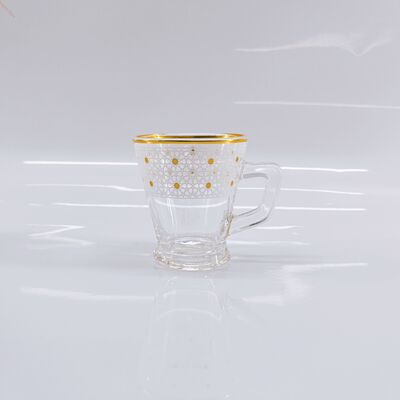 Mua Chiếc ly kính trang trí thanh lịch đặt 100ml 3,38oz với viền vàng đánh bóng sản xuất trực tuyến