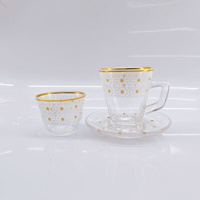 kupować Uniwersalny zestaw szklanek na kawę i herbatę z 18 sztuk produkcja online