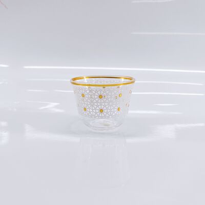 comprare 65ml 2.2oz Bicchieri Decorativi in Vetro, Elegante Set di Bicchieri CAWA fabbricazione online