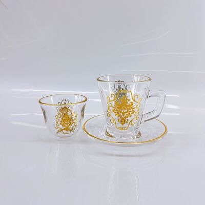 kopen Elegante glazen bekers met glad oppervlak en gouden rand perfect voor culturele feesten gastvrijheid evenementen en dagelijkse elegante online vervaardiging