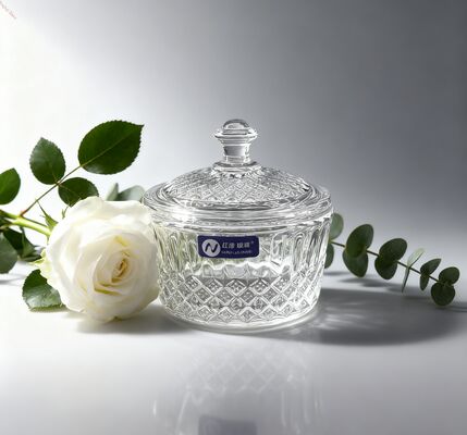 खरीदें रेस्तरां और कैफे के लिए गोल आकार के साथ 165ML क्षमता लीड मुक्त क्रिस्टल ग्लास कैंडी कटोरा ऑनलाइन निर्माण