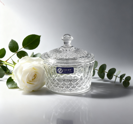 comprar 165ml Capacidade de cristal de vidro sem chumbo Candy Bowl com forma redonda para restaurantes e cafés Fabricação em linha