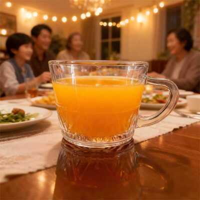 comprar Juego de 6 tazas de té de vidrio modernas, resistentes a roturas, duraderas, diseñadas para una experiencia de bebida cómoda y fácil limpieza Fabricación en línea
