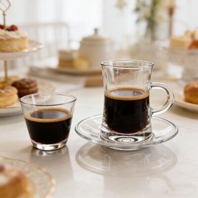 comprare Set da 36 pezzi di bicchieri funzionali in vetro su misura per hotel, ristoranti e caffè fabbricazione online