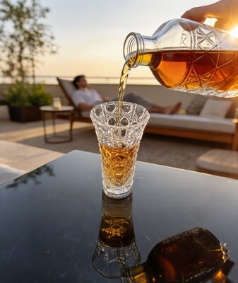 kopen Stijlvolle glazen shotglaasjes 86 cm hoog 55 ml inhoud met gladde rand online vervaardiging