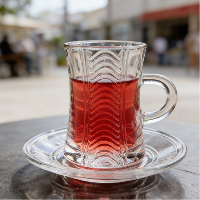 comprar Juego de 12 tazas de vidrio transparente para té y café, ideal para brunch informal / reuniones acogedoras de té Fabricación en línea