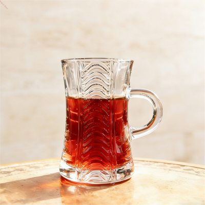 comprar Copos de chá de vidro resistentes ao calor perfeitos para uso diário em casas, restaurantes e hotéis, seguros para lava-louças e fáceis de manter com design de vidro transparente Fabricação em linha