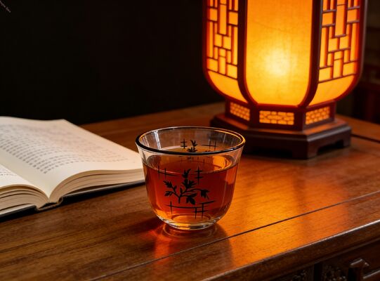 comprar Conjunto de café de vidro de cristal livre de chumbo 6 xícaras de Cawa Black Leaves Design Set 65g Adequado para pequenas festas em casa Fabricação em linha