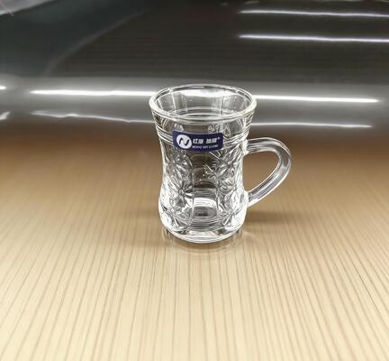 comprar Altura 78 mm Elegante taza de té de vidrio Tazas de té de vidrio Ideal para servir bebidas calientes en restaurantes Hoteles y casas de té Fabricación en línea