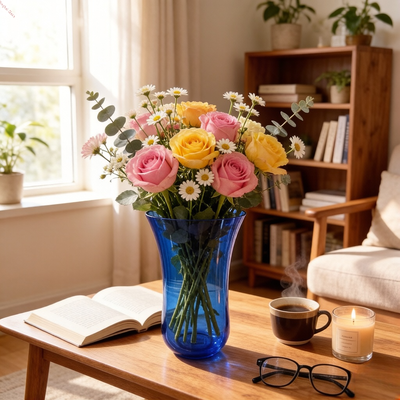 kupować Elegancki dekoracyjny przezroczysty szklany wazon ekologiczny do aranżacji kwiatowych produkcja online