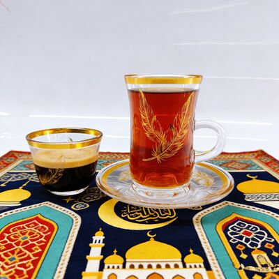 Beli 36PC Cangkir Set dengan Desain Bulu Pilihan Tepat untuk Hotel Restoran Kafe pembuatan online