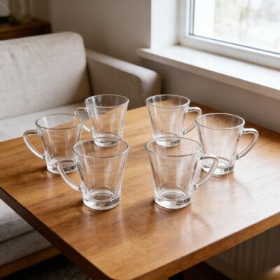 comprare Set da 36 bicchieri da tè in vetro trasparente, 12 bicchieri turchi, 12 piattini, 12 bicchieri da caffè, realizzati per gli amanti del tè e i professionisti fabbricazione online