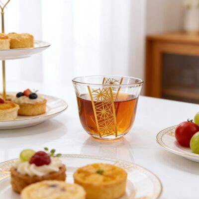 acheter Des tasses en verre décoratif sans plomb 65ml 2.2 oz avec décal fabrication en ligne