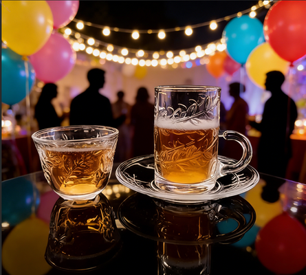 satın al 6'lı Türk Cam Çay Bardakları, 18'li Hafif Şeffaf Cam Bardak Klasik Stil Çevrimiçi üretim