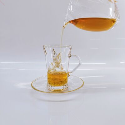 Beli Kaca Transparan Dengan Pola Bunga Emas Mesin Dibuat Kaca Cangkir Dari 12PCS minuman pembuatan online