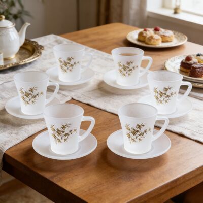 comprare Set di tazze in vetro di soda calce 36pcs 110ml di capacità e 68mm di diametro esterno della bocca fabbricazione online