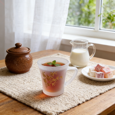 acheter Élégante tasse en verre ensemble 6pcs tasses turques avec bouche diamètre extérieur 68mm idéal pour dans les cafés et salles de thé fabrication en ligne