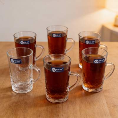 Mua Thích hợp cho đồ uống nóng và lạnh Chiếc cốc thủy tinh thanh lịch đặt 6pcs Cốc Thổ Nhĩ Kỳ miệng đường kính bên ngoài 54mm Được thiết kế cho trong khách sạn Nhà hàng và quán cà phê sản xuất trực tuyến