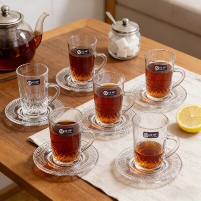 কেনা গরম এবং ঠান্ডা পানীয়ের জন্য উপযুক্ত কাঁচের কাপ সেট ৩৬ পিস সেট মুখের বাইরের ব্যাস ৫৪ মিমি সিলিন্ডার ডিজাইন টেকসই স্বচ্ছ কাঁচের পাত্র বাণিজ্যিক ব্যবহারের জন্য উপযুক্ত অনলাইনে উৎপাদন