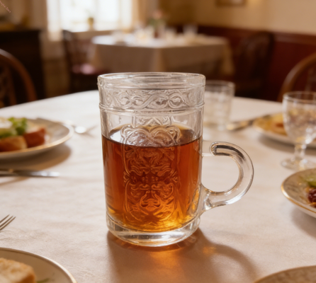 kopen 6-Pack 90ML Loodvrije Kristallen Glazen Mokken met Handvat - Elegante Serveermogelijkheid voor Cafés, Restaurants en Kantoren online vervaardiging