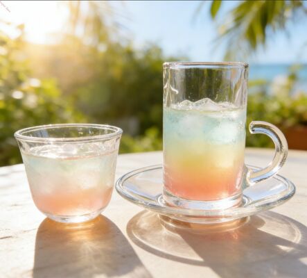 Buy 36Pcs Clear Glass Tea Cups And Saucers Set Logo Customization Available online manufacture