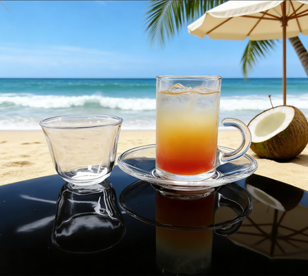 kopen Elegant helder glas servies set, transparante loodvrije glazen sets online vervaardiging