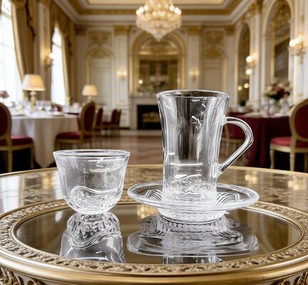 acheter Ensemble de tasses en cristal de 3,35 oz avec emballage de boîte de sécurité au design moderne fabrication en ligne