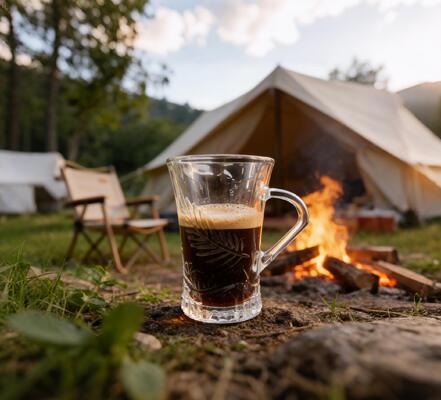 acheter Base stable à la presse, structure équilibrée, tasse à café en verre de qualité supérieure fabrication en ligne
