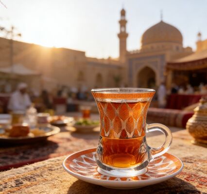 comprare 12 Pezzi (6 Tazze, 6 Sottotazze) Tazze da tè arabe personalizzate dalla Turchia Tocco elegante con decorazione dorata Vetro premium da 90 ml per servizio da tè e riunioni fabbricazione online