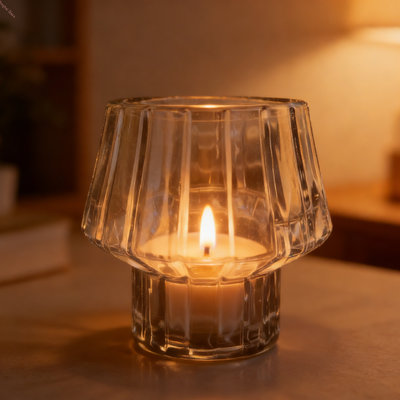 Buy Wedding Glass Candle Holders 6 Piece Cylinder Valentine's Day Candle Holders online manufacture