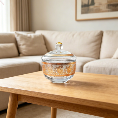 Купить Современная сахарная чаша Кристальное стекло Термостойкая маленькая прозрачная сахарная чаша Производство в сети