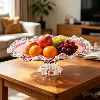 comprare Leggere Ciotole Moderne in Vetro per Frutta Superficie Liscia per Esposizione fabbricazione online