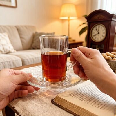 Αγορά Έλεγαντα 36pcs Glass Cup Sets 12pcs Turkish Cups 12pcs Saucers 12pcs Cawa Cups Ιδανικά για εκδηλώσεις εστιατορίων και καφετέριων διαδικτυακή κατασκευή