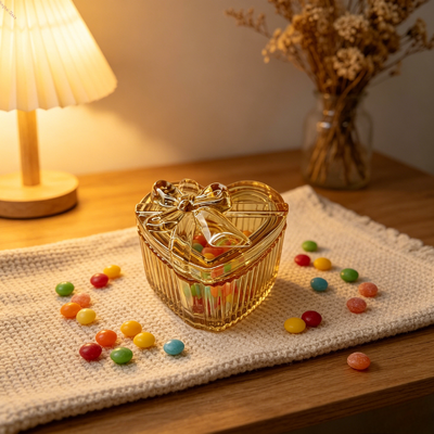 comprar Altura 58mm Canecas de doces de vidro decorativos sem chumbo Design elegante perfeito para exibir doces e melhorar a decoração da mesa Fabricação em linha