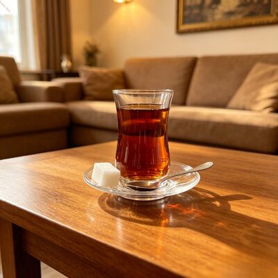 comprar Taza de té de vidrio transparente de 56 mm de diámetro máximo, 6 tazas turcas, 6 platillos sin asa, solución elegante para servir té Fabricación en línea