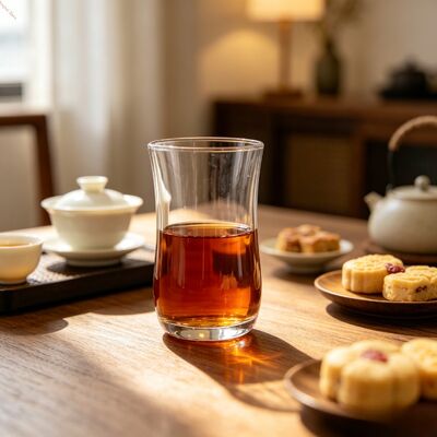 خرید OEM ODM فنجان های چای شیشه ای 6pcs Glass Cup Sets شفاف یا سفارشی حداکثر قطر 56mm دوامدار برای سرو چای تولید آنلاین