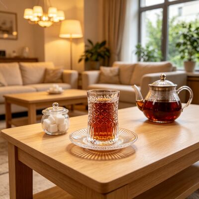 satın al 6'lı Türk Kahvesi Fincanı Seti 6'lı Fincan Tabağı Bardak Seti Makinede Basılmış Dayanıklı Zarif Tasarım Restoranlar, Barlar ve Kafeler İçin Uygundur Çevrimiçi üretim