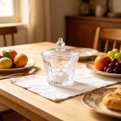 Buy Transparent Decorative Glass Candy Bowls Lead-free Crystal Glass Clear Bowls Great for Candy Storage and Event Decoration online manufacture