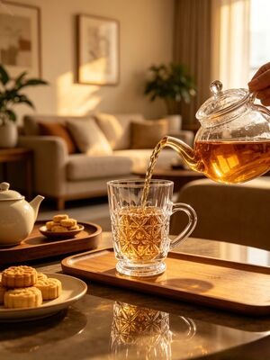 Buy Vintage Star Cut Lead-Free Glass Mugs Set 100ml  Handle Glass Tea Cup 6pcs Turkish Cups online manufacture
